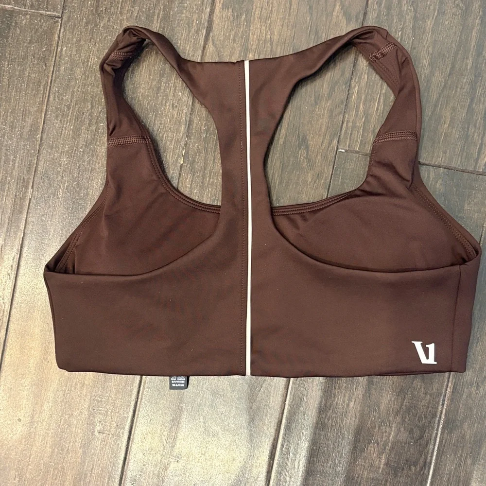 Vuori Evolve Lunar Brown Racerback Sports Bra Size Large NWOT - Picture 4 of 5